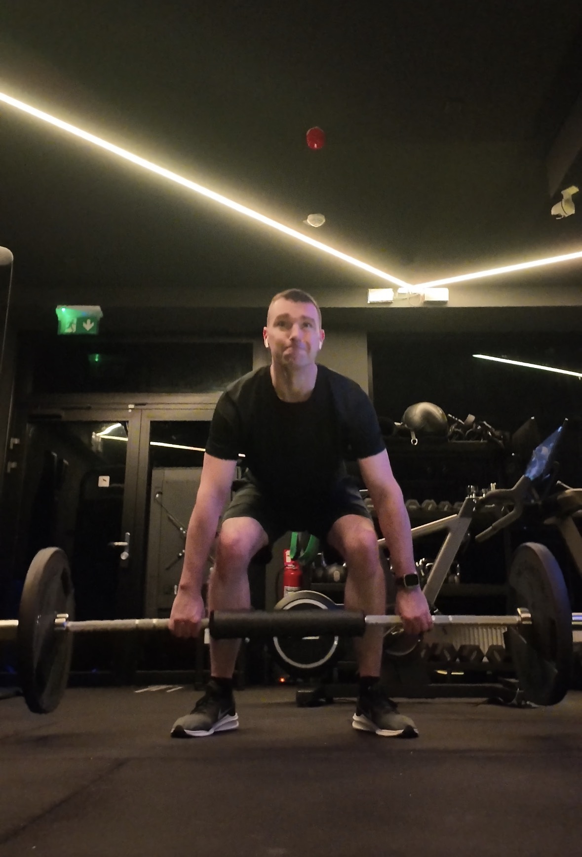 Dan Erlebach running on treadmill